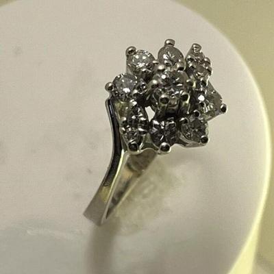White Gold and Diamond Ring
