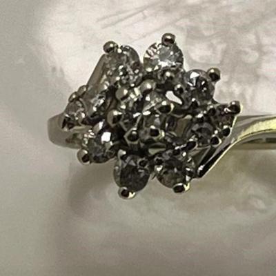 White Gold and Diamond Ring