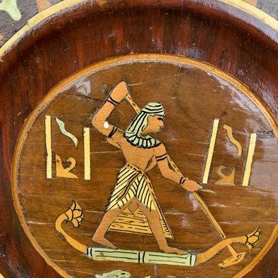 Wood Egyptian Hanging Plate