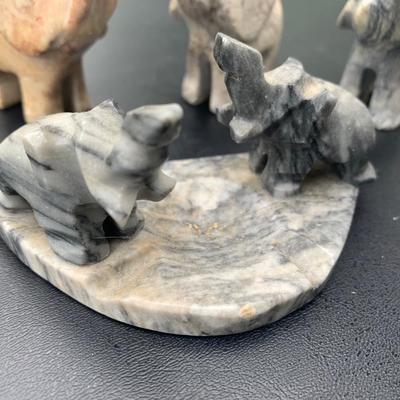 Soapstone Elephant Figurine Collectibles