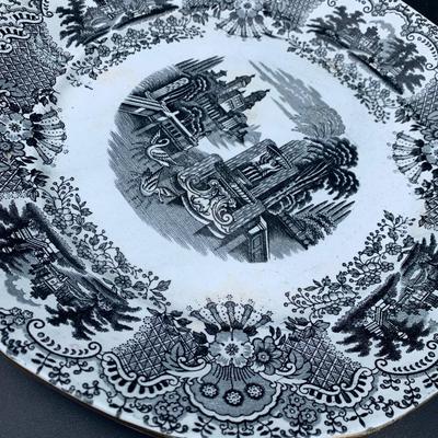 Antique Pickman Porcelain Plate Spain