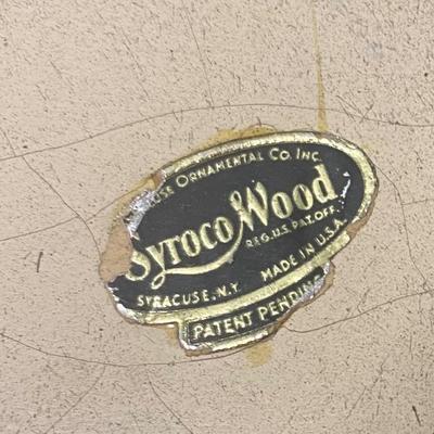 Vintage Syroco Wood Bowl with Lid