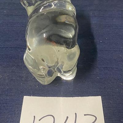Paper Weight Glass Bear