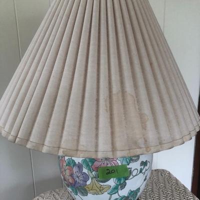 Floral Table Lamp -Lot 201