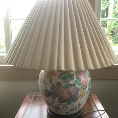 Floral Table Lamp -Lot 201