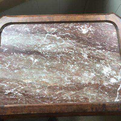 Antique Eastlake Marble Top Table -Lot 203