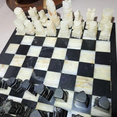 Vintage Stone Marble chess set