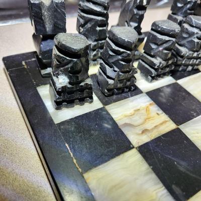Vintage Stone Marble chess set