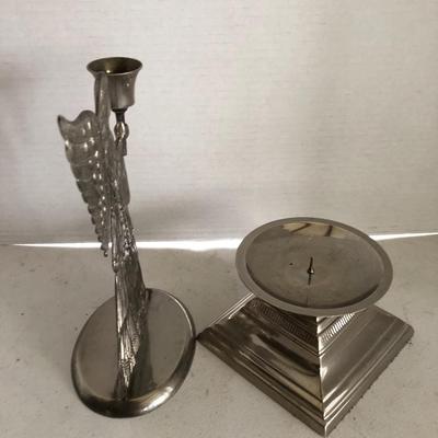 Two Candle Holders -Lot 207