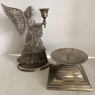 Two Candle Holders -Lot 207