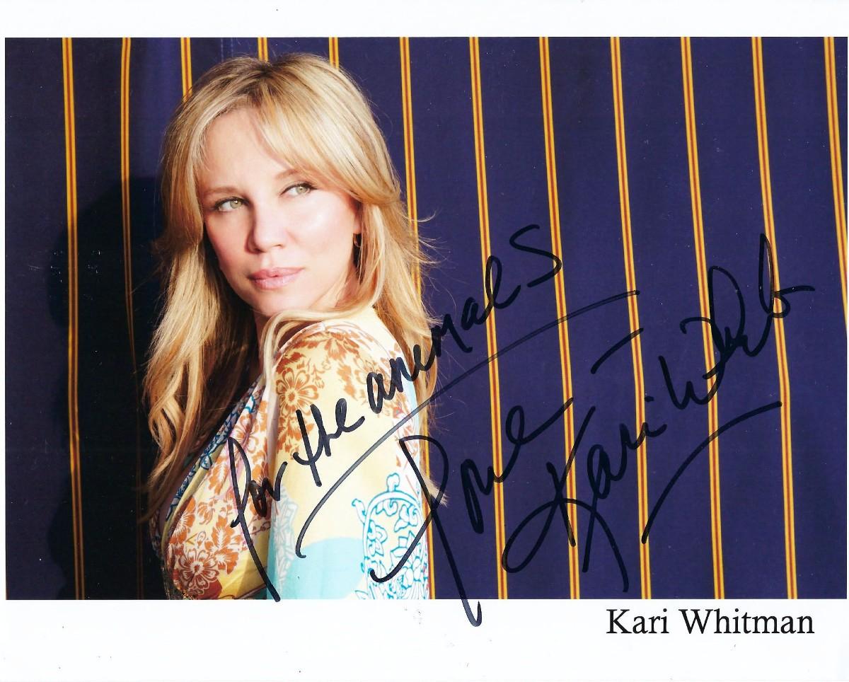 Kari Whitman signed photo EstateSales
