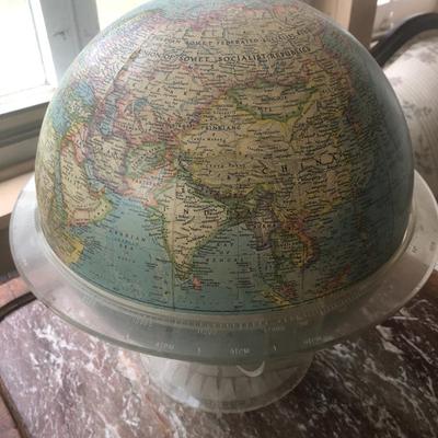 1973 National Geographic Globe -Lot 211