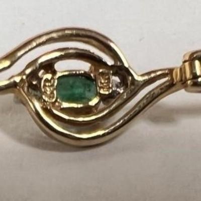LADIES EMERALD & DIAMOND BRACELET
