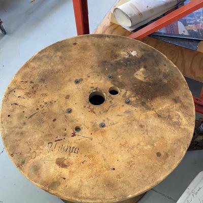 Large Wire Spool 33" Wide by 35" Diam. - Make A good Table with it.