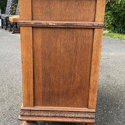 Vintage Wood Console Table