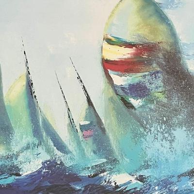 VICTOR SPAHN ~ July Sails ~ Signed Framed Print