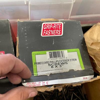 Multiple Boxes of Various Screws in this Lot