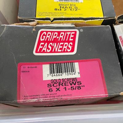 Multiple Boxes of Various Screws in this Lot