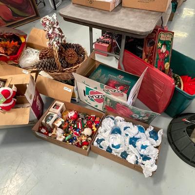 Huge Lot of several boxes of Holiday/Christmas Decorations Ornaments