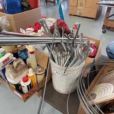 Lot Threaded Steel Rod - Various Sizes