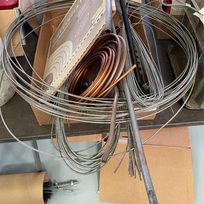 Lot of Metal Wire & Copper Tubing
