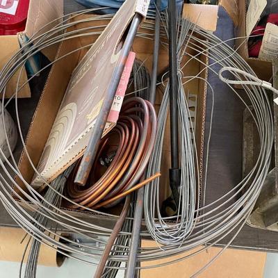 Lot of Metal Wire & Copper Tubing