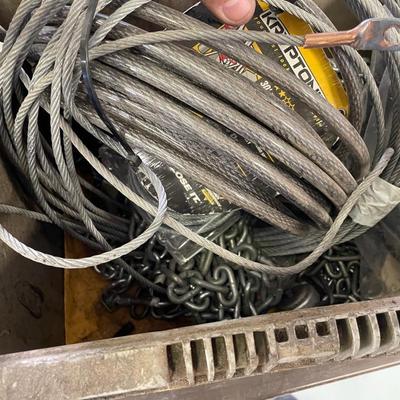 Box & Cans of Chain & Cable