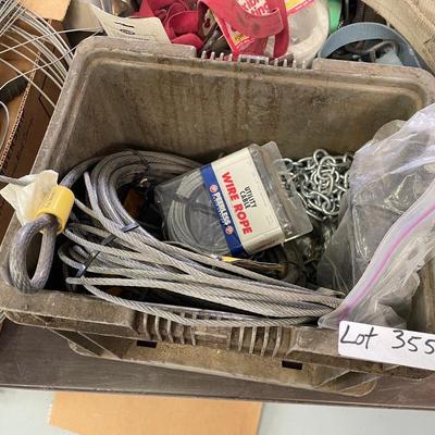 Box & Cans of Chain & Cable