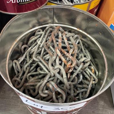 Box & Cans of Chain & Cable