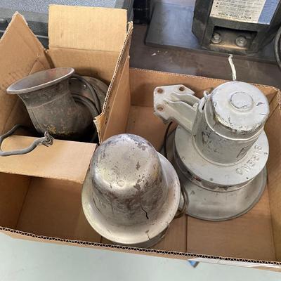 Lot of Vintage Metal Air Sirens