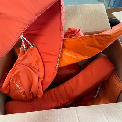 3 Boxes of Orange Life Preservers / Flotation Pieces