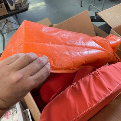 3 Boxes of Orange Life Preservers / Flotation Pieces