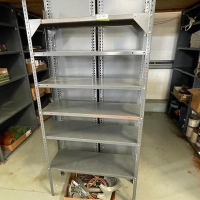 Gray Metal Shop Shelf/Rack