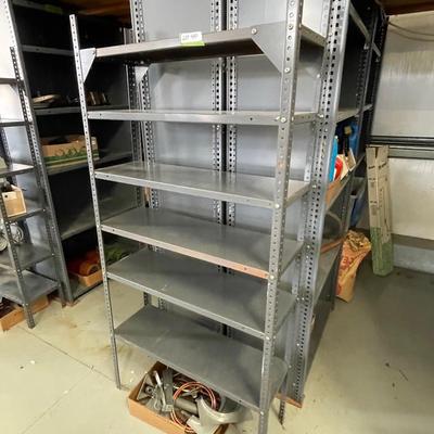 Gray Metal Shop Shelf/Rack
