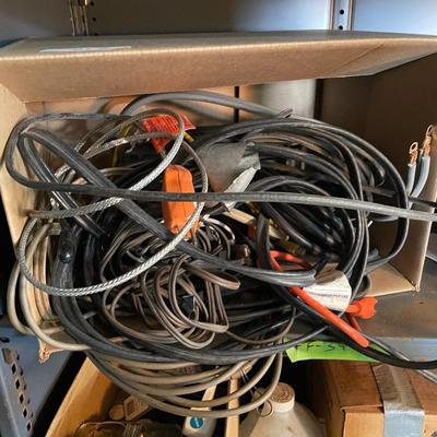 Box of Electrical Cables / Extension Cords