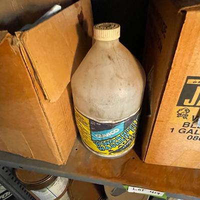Shelf Lot of Cleaners/Chemicals/Muriatic Acid for rust/stain removal Pool Use