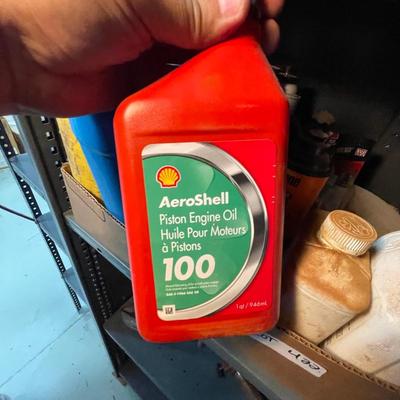 Shelf Lot of various Automotive Fluids/Tire Shine/Aviation Oils - 2 Boxes +