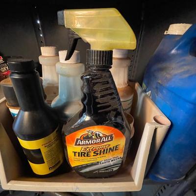 Shelf Lot of various Automotive Fluids/Tire Shine/Aviation Oils - 2 Boxes +
