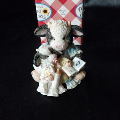 THREE MOO MOOS FIGURINES