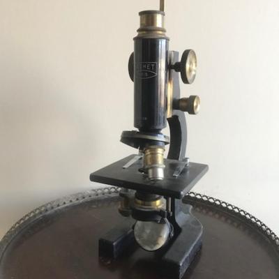 Vintage Natchet Paris Microscope