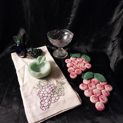 TABLONSKI LEAD CRYSTALGLASS GRAPES