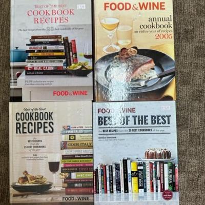 Lot of Food and Wine Hardcover cook books