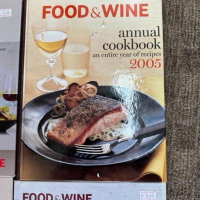 Lot of Food and Wine Hardcover cook books