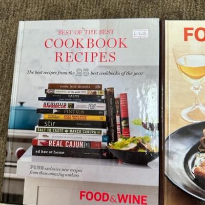Lot of Food and Wine Hardcover cook books