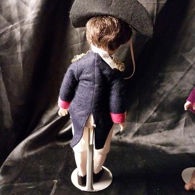 TWO DOLLS WITH HAND SEWN CLOTHING