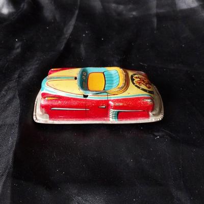 TWO VINTAGE TIN CARS