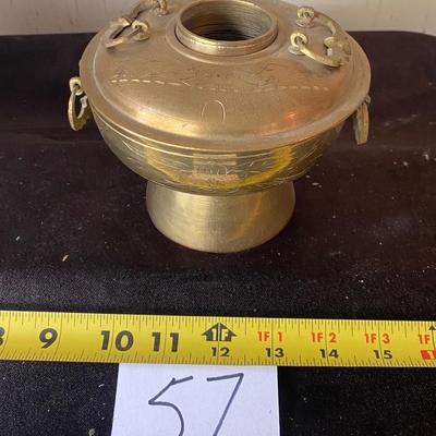 Vintage Brass Hot Pot