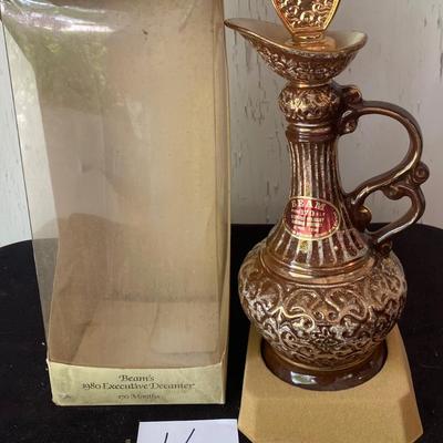Vintage Beamâ€™s 1980 Executive Decanter