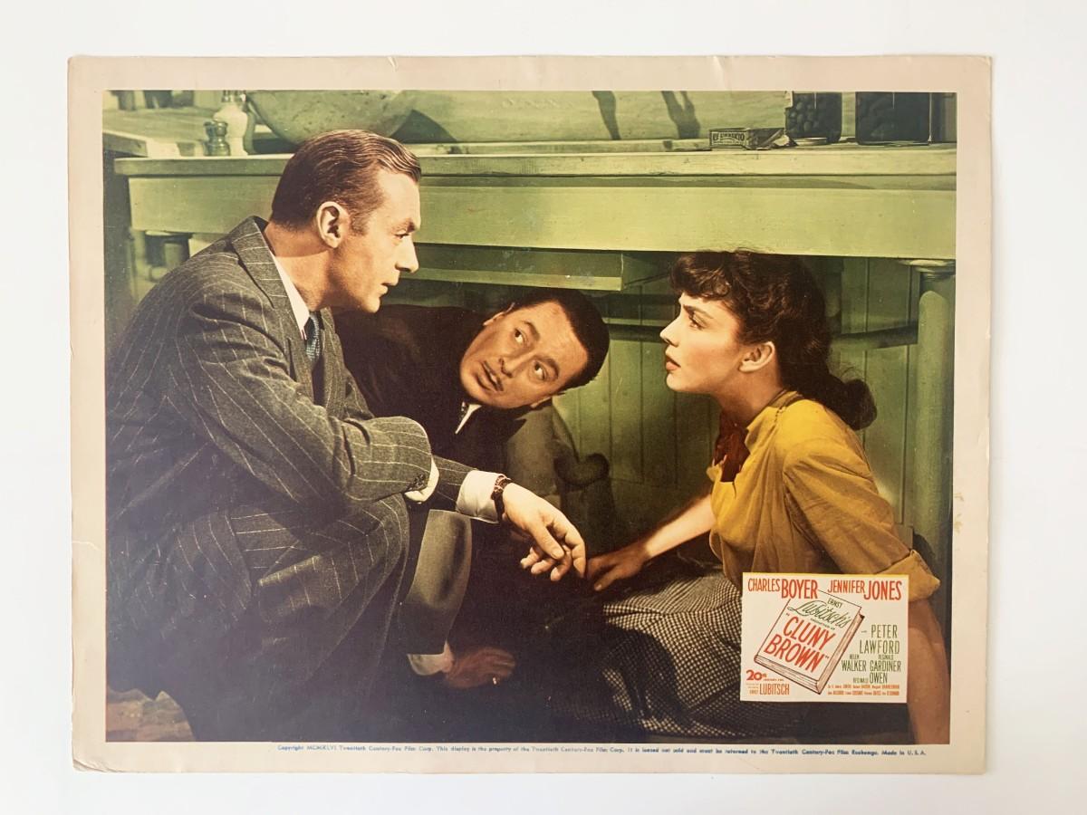 Cluny Brown original 1946 vintage lobby card on heavy card stock. 11x14