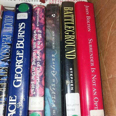 TWO BOXES OF HARDBACK BOOKS